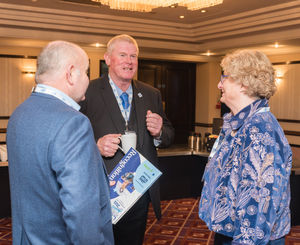 L-R Mark White, Wrekin Conveniences,  Charles Wall, Loo of the Year Awards Ltd Chairman and Becky White, Wrekin Conveniences