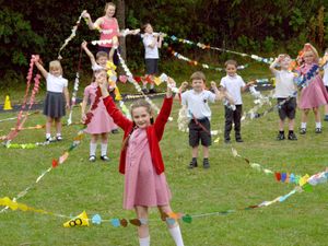 Supporting image for story: Wolverhampton school breaks paper hearts world record