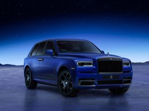 Supporting image for story: Rolls-Royce’s Cullinan ‘Blue Shadow’ is inspired by the edge of space