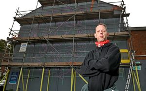 Artist Cal is creating a mural to honour local band Ned's Atomic Dustbin