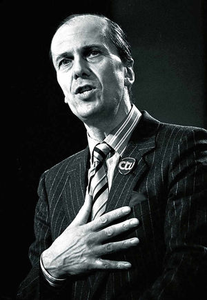 He still has strong opinions on political issues