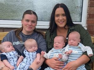 Supporting image for story: 'We have the same name, met while pregnant and both had twin boys at the same time'
