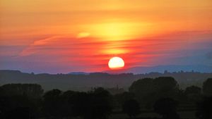 This sunset over Longnor was captured this week by Peter Steggles