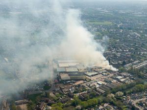 Supporting image for story: Investigations continue into 1,000-ton Willenhall recycling fire
