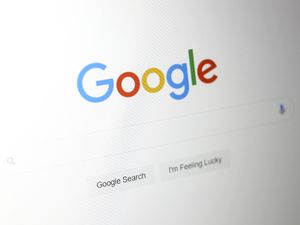 A general view of the Google homepage