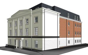 An artist's impression of how the new build could look.