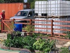 Supporting image for story: Allotment gardeners welcome £5k water system grant for 'Jurassic Park'