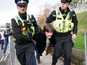 Supporting image for story: Man detained after eggs thrown at King during York visit