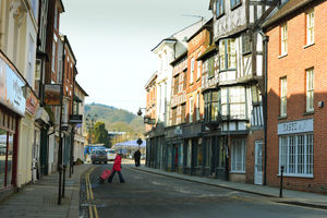 The historic streets are quiet.