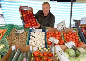 Paul Walker said his fruit and vegetable stall had been very busy