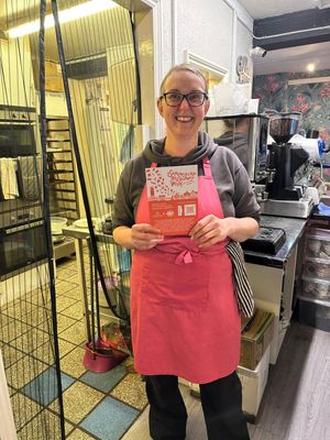 Sally at the Craft Cat Tea Lounge