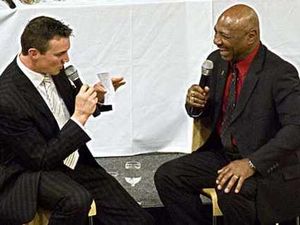 Supporting image for story: Marvin Hagler is a thriller at the Villa