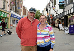 Emma Herbert and partner Simon Vernon from Meole Brace, Shrewsbury, believe a cautious approach is best