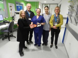Supporting image for story: League gifts a 'really handy tool' to Cannock hospital