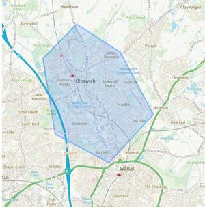 The Section 60 order has been issued in Bloxwich and the surrounding area. Photo: Walsall Police