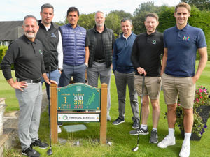 Supporting image for story: Shropshire football star Dave Edwards reunited with former Wales manager at successful charity golf day