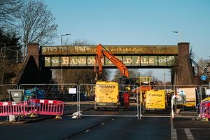 Works begin at the Hanson's bridge