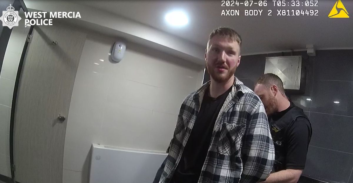 Watch: Evil soldier who raped woman in town centre then hid is cornered by police in Shrewsbury railway station toilet