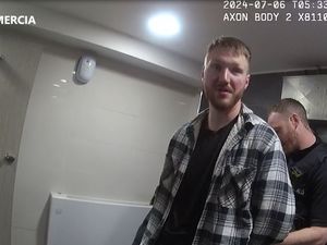 Supporting image for story: Watch: 'Evil' soldier who raped woman in town centre then hid is cornered by police in Shrewsbury railway station toilet