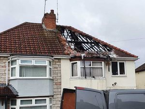 Supporting image for story: Fire rips through roof of Bilston house in early morning blaze