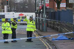 Emergency services at the scene in Winson Green. Photo: SnapperSK.
