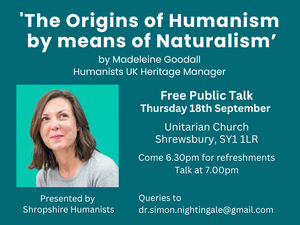 Supporting image for story: Shropshire Humanists will present a free public talk in Shrewsbury