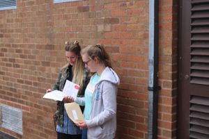 GCSE results day at The Marches School