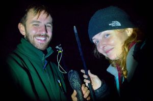 Dark times – Chris Leeson and Morgan Hughes on a bat hunt
