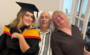 Danielle Keay had a special graduation at home with her family