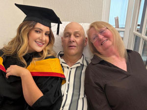 Supporting image for story: University staff help nursing graduate share special graduation moment with terminally ill father