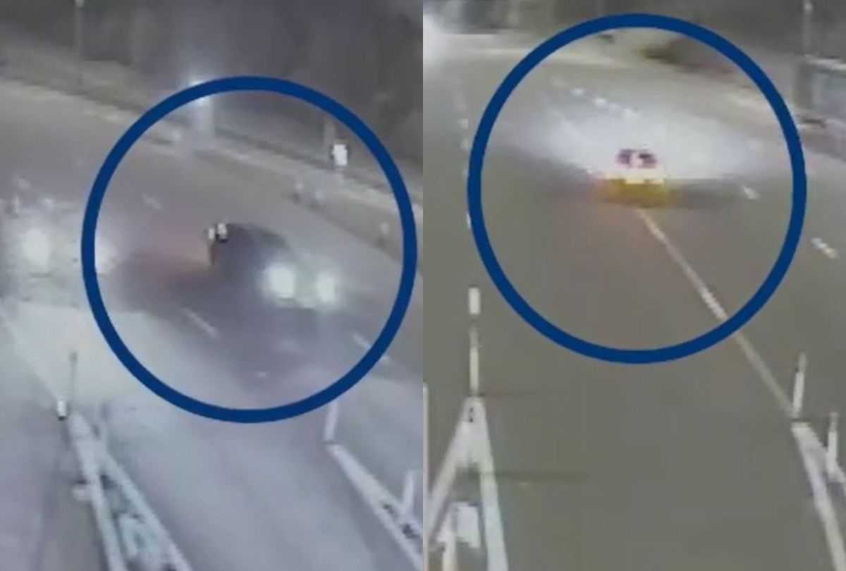 Terrifying moment &lsquo;reckless&rsquo; Staffordshire driver goes wrong way on M6 toll