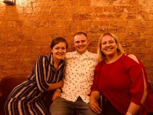 Marie with her daughter Angela and son Luke. Angela thanked Katherine House for the way they treated her mother in her final days.