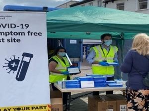 Supporting image for story: Lateral flow tests being handed out in towns over the south Shropshire border
