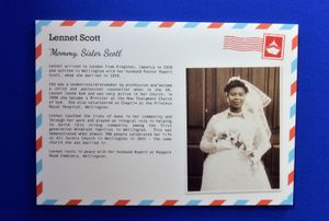 Part of the Windrush exhibition 