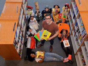 Supporting image for story: Children enjoy 'absolutely brilliant' World Book Day meeting author Tom Percival