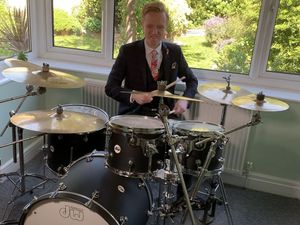 Supporting image for story: BBC’s drumming weatherman performs live on the news on viral anniversary