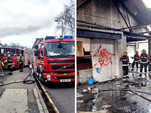 Supporting image for story: Police probe as arsonists hit old factory again