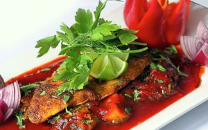 Fiery fish – the sea Bass special