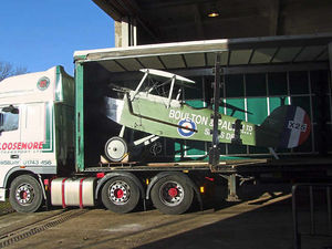 Supporting image for story: Historic aircraft on the move as Boulton Paul exhibit leaves RAF Cosford