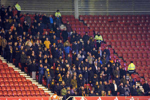 Just 291 went to Middlesbrough - and watched Wolves lose 2-1