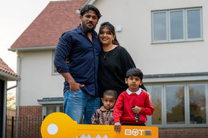 Khaja and his family are living in a rented house - but they're not going to move in to their new four-bedroomed dream home, because they plan to take the cash alternative instead