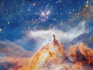 Supporting image for story: Thousands of newborn stars dazzle in latest picture from Nasa’s Webb telescope