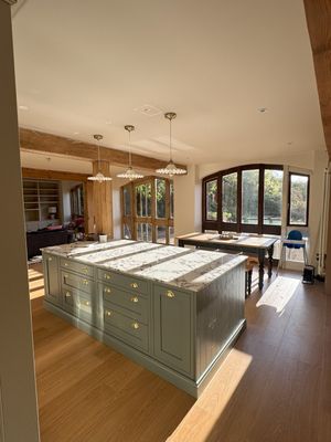 Inside the barn after the renovation.