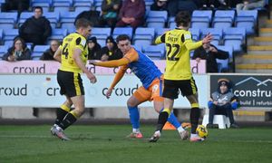 Iwan Morgan (centre) impressed for Salop 