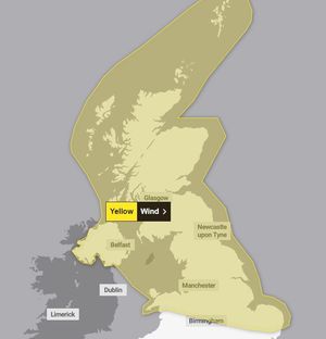 Winds could reach 80mph. Image: Met Office