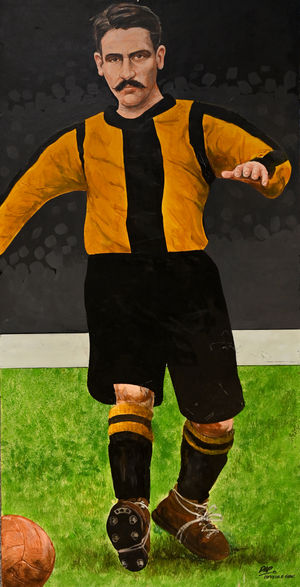 Rev Kenneth Hunt scored in the 1908 FA Cup win against Newcastle United