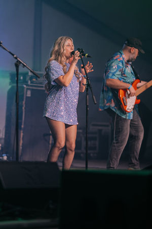 Live bands kept the crowds entertained. Picture: Bright G