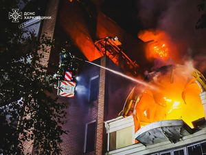 Supporting image for story: Russian drones target two Ukrainian cities, killing at least one person