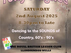 Supporting image for story: Popular Mid Wales singer to perform at Llandrindod Wells venue on Saturday, August 2