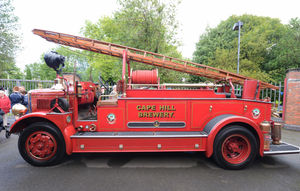 The fire truck returned to its former glory 